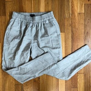 J Crew Elastic waistband cropped ankle pants